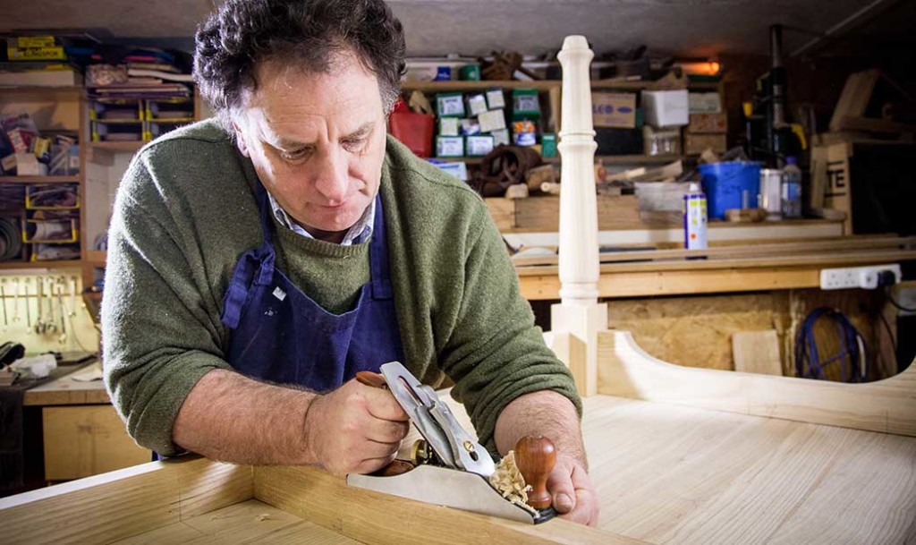 Master craftsman Garry Marcham at work